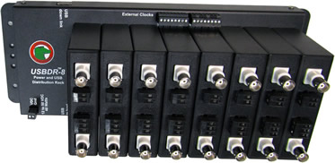 USBDR-8 Multi-Channel Powered Hub and Mounting Rack
